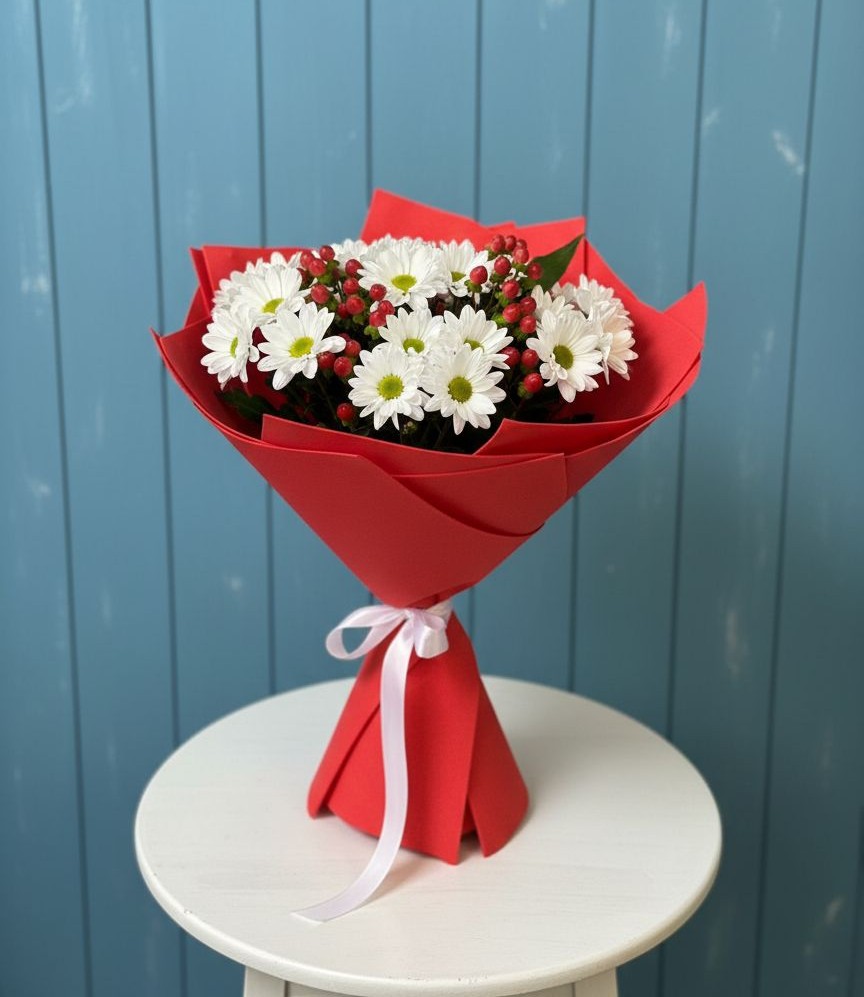 Букет цветов из: Хризантемы в Гусеве