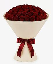 Букет 101 Бордовая роза Блэк Бакарра в Гусеве