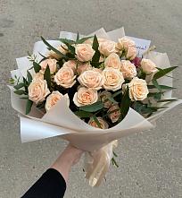 Букет Кремовые розы Латте в Гусеве