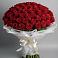 Букет 101 Красная роза Блэк Мэджик в Гусеве