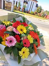 Букет цветов из:  Герберы #REPLACE_PRED# Гусеве