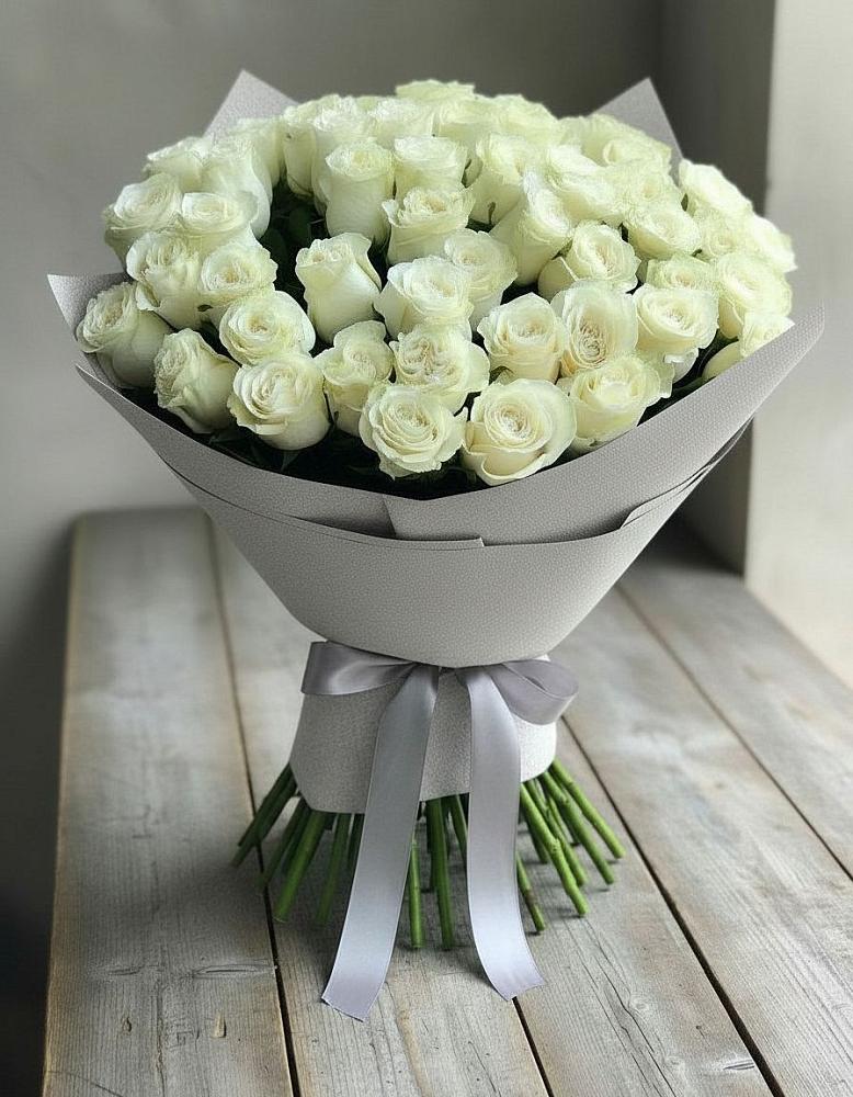 Букет 35 Белых роз в Гусеве