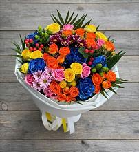 Букет цветов из:  Розы и Хризантемы в Гусеве