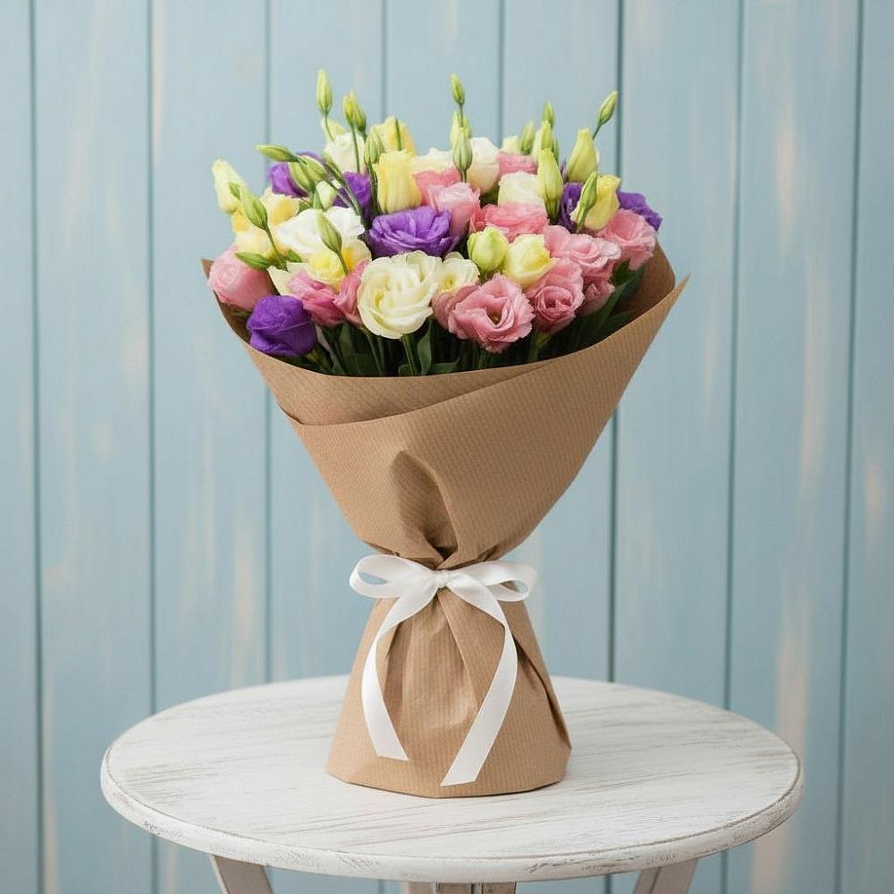 Букет цветов из: Лизиантусы в Гусеве