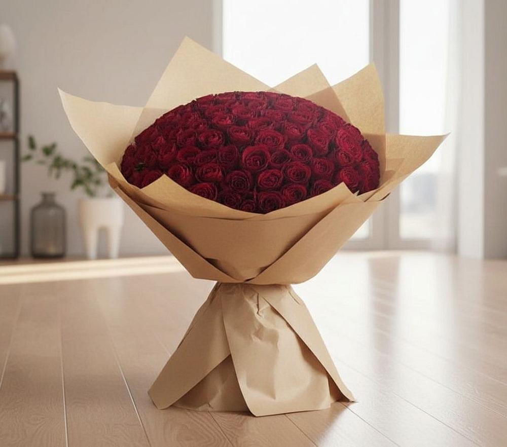 Букет 101 Красная роза в Гусеве