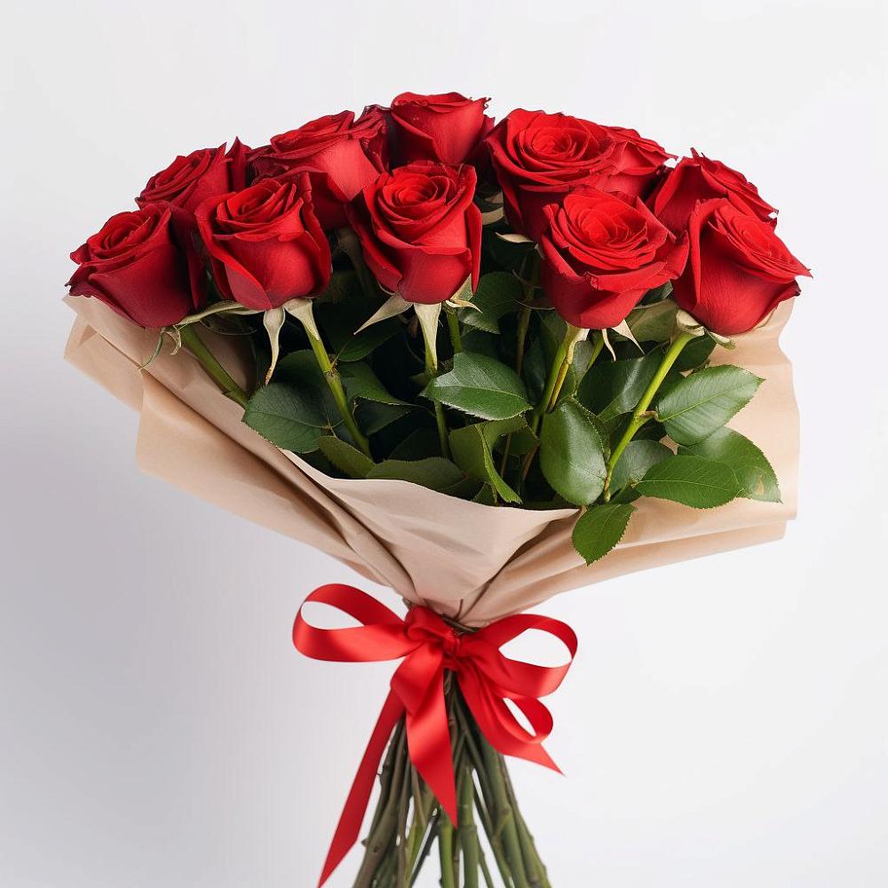 Букет 11 Красных роз Эдлесс Лав в Гусеве