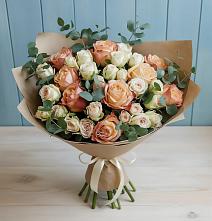 Букет цветов из:  Альстромерии и Розы #REPLACE_PRED# Гусеве