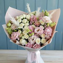 Букет цветов из:  Альстромерии и Розы в Гусеве