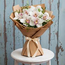 Букет цветов из:  Орхидеи и Розы в Гусеве